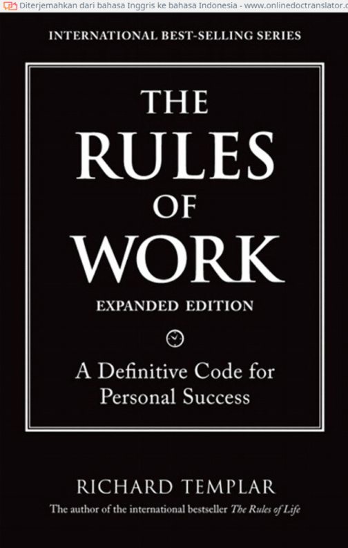 the rules of work