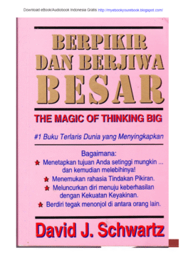 The Magic Of Thinking Big